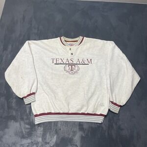 Vintage Texas A & M UNI Sweatshirt mens XL White 1990s USA